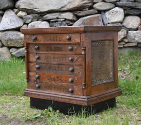 Antique Clark's Six Drawer Spool Cabinet (CTF30)