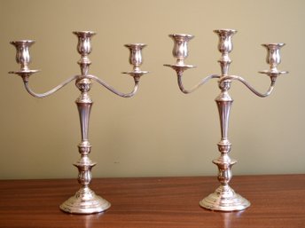 International Sterling Silver Weighted Candelabras (CTF10)