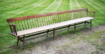 Antique 12ftL Deacons Bench (CTF50)