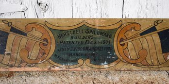 Antique Painted Wooden Carousel Sign, Herschell-Spillman Co. (CTF20)