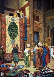 M. Habibi Oil On Canvas, Carpet Merchants (CTF20)