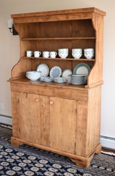 Vintage Country Pine Hutch Cupboard (CTF30)