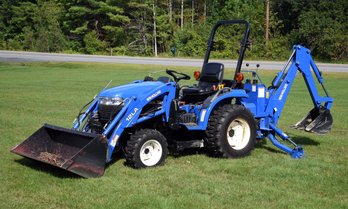 2003 New Holland TC24D Tractor, 756C Backhoe And 12LA Loader, 396 Hours (Local NH Pick-up Only )