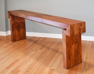 Asian Inspired Walnut Console Table (CTF50)