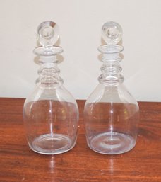 Two Early Blown Glass Decanters (CTF10)