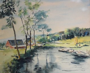 Mary Cooke Watercolor, Landscape (CTF10)