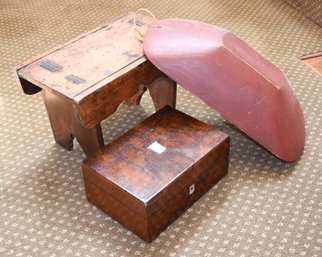 Antique Country Box, Cricket And Trencher (CTF20)