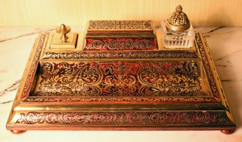 19th C. French Boulle Ink Stand (CTF20)