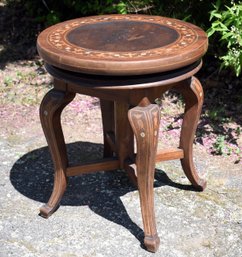 Vintage Inlaid Mahogany Piano Stool (CTF10)