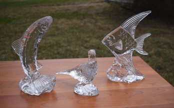 Three Waterford Signed Crystal Animal Figurines (CTF20)