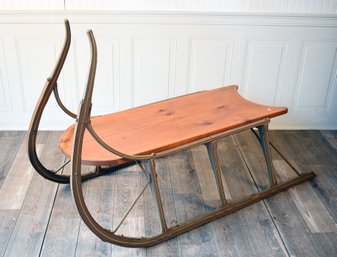 Antique Country Sleigh Coffee Table (CTF30)