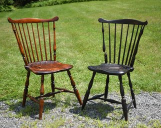 Two 18th C. Fan-back Windsor Chairs (CTF20)