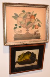 Two Antique Artworks, Fruit (CTF10)