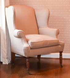 Antique Wing Chair And Ottoman (CTF30)