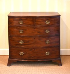 Late 18th C. English Bow Front Chest (CTF30)