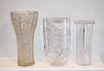 Three Contemporary Glass Vases (CTF20)