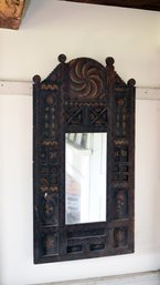 Antique Eastern Wood Wall Mirror (CTF20)