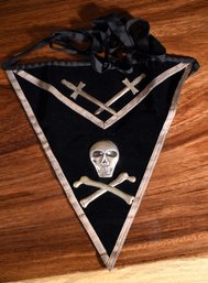 Antique Black Masonic Apron (CTF10)