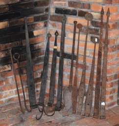 Antique Iron Hinges And Treble Hook (CTF20)
