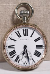 Jumbo Silver Tiffany & Co. Railroad Pocket Watch (CTF10)