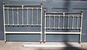 Vintage Brass And Iron Twin Size Bed (CTF20)