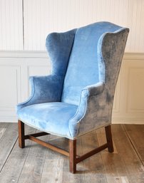 18th C. Chippendale Mahogany Wing Chair (CTF30)