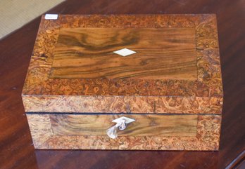 Antique Burl Wood Dresser Box (CTF10)