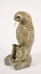 Vintage Inuit Stone Carving, Walrus, 2 Of 2 (CTF10)