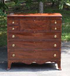 19th C. Inlaid Mahgoany Butlers Chest (CTF40)