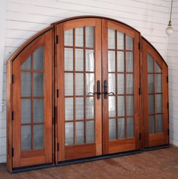 Marvin Mahogany Exterior Arched French Door And Sidelights (CTF100)