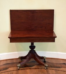 19th C. Regency Mahogany Card Table (CTF20)