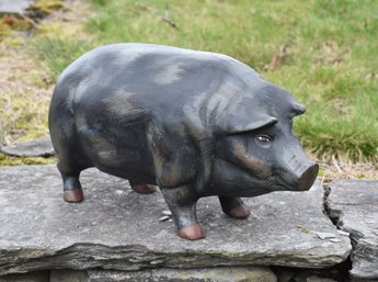 Vintage Cast Iron Pig Ornament (CTF10)