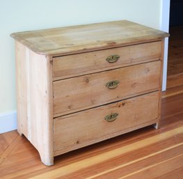 CLONED - UNPAID - RESELL - Antique Pine Three Drawer Chest (CTF20)