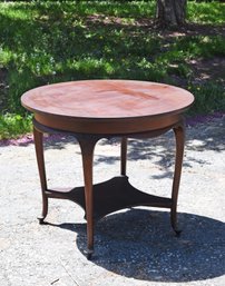 Antique Mahogany Center Table (CTF30)