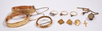 14K & 10K Gold Estate Jewelry (CTF10)