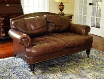 Lillian August Leather Love Seat (CTF40)