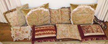 10 Antique Tapestry Throw Pillows (CTF10)