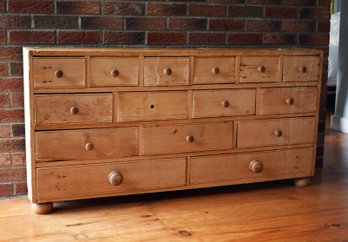 Antique Fifteen Drawer Pine Apothecary Chest (CTF30)