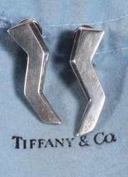 Tiffany & Co Paloma Picasso Zig Zag Sterling Earrings (CTF10)
