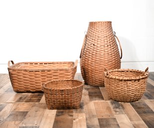 Four Antique Splint Baskets (CTF20)