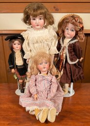 Four Bisque Head Dolls (CTF20)
