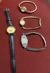 Vintage Ladies Wrist Watches, 4pcs (CTF10)