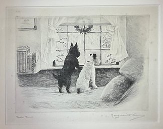 Marguerite Kirmse Etching, Train Time (cTF10)