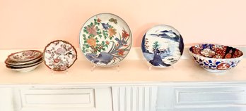 Vintage Imari And Kutani Porcelain, 8pcs. (CTF20)