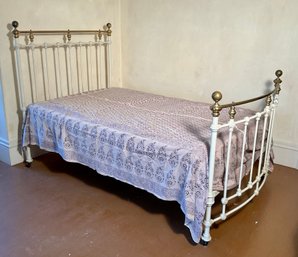 Antique Brass And Iron Bed (CTF30)