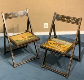 Vintage Equestrian Decorated Chairs (CTF20)