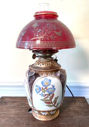 Antique Royal Worcester Ceramic Lamp (CTF10)