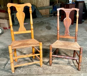 Two Antique Queen Ann Chairs (CTF20)