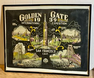 1939 Golden Gate Exposition Framed Banner