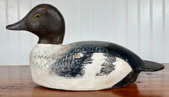 Vintage Painted Wooden Duck Decoy (CTF10)